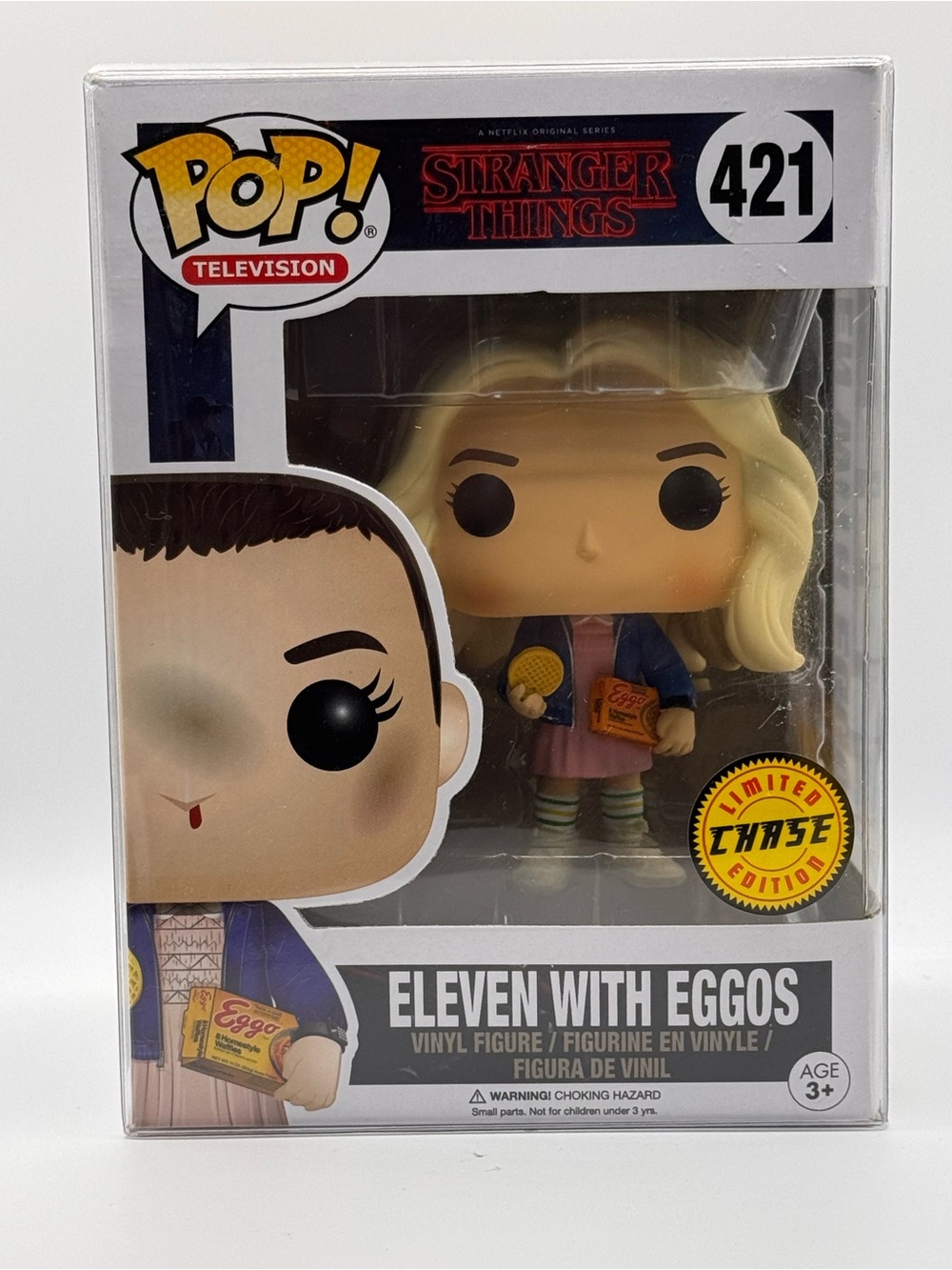 NWT Funko Pop Television Stranger Things Season 1 Eleven with Eggos Chase (421)